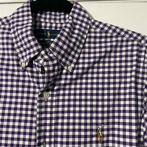 Ralph Lauren Purple Check Oxford